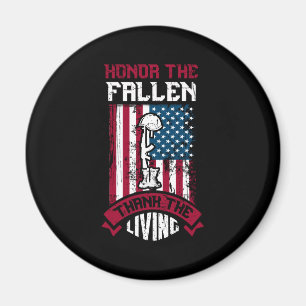 Heder Fallen, tack till det levande Patriotic Magnet