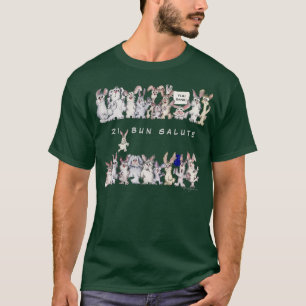 Heder för 21 för bullehonnör rolig kaniner för tee shirt