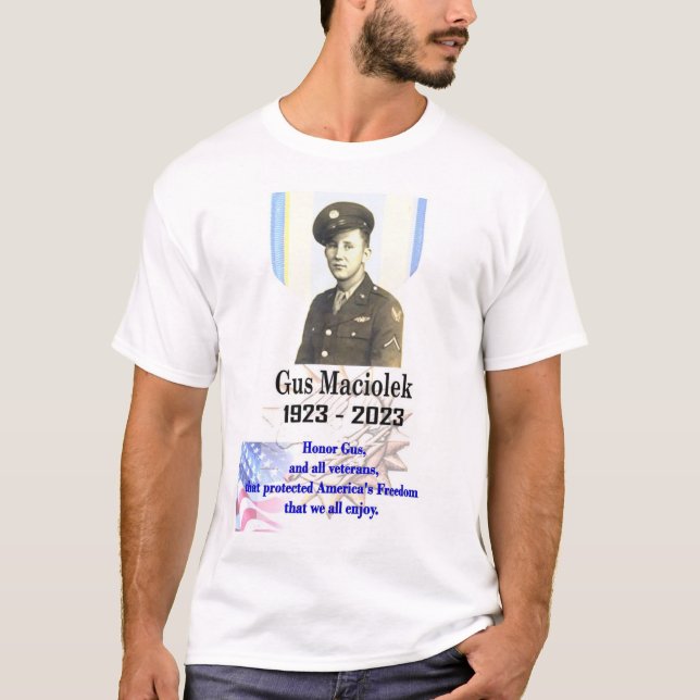 Heder Gus Protection of Freedom T Shirt (Framsida)