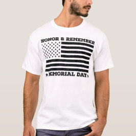 Heder Kom ihåg minnesdagen med patriotisk design - T Shirt