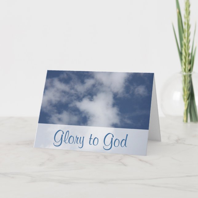 Heder och härlighet till den Timothy för gud 1 Helgkort (Framsida)