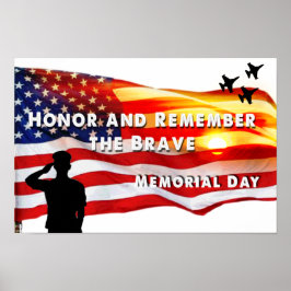 Heder och kom ihåg Modiga Poster