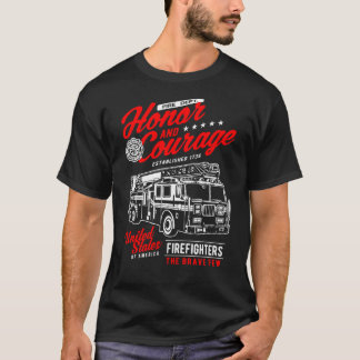Heder- och mods-brandsläckare, brandskyddspapper i t shirt
