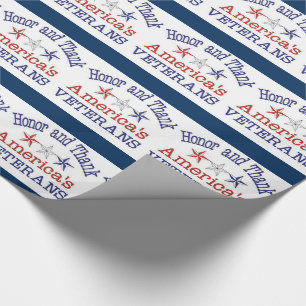 Heder och tack till amerikanska veteraner presentpapper