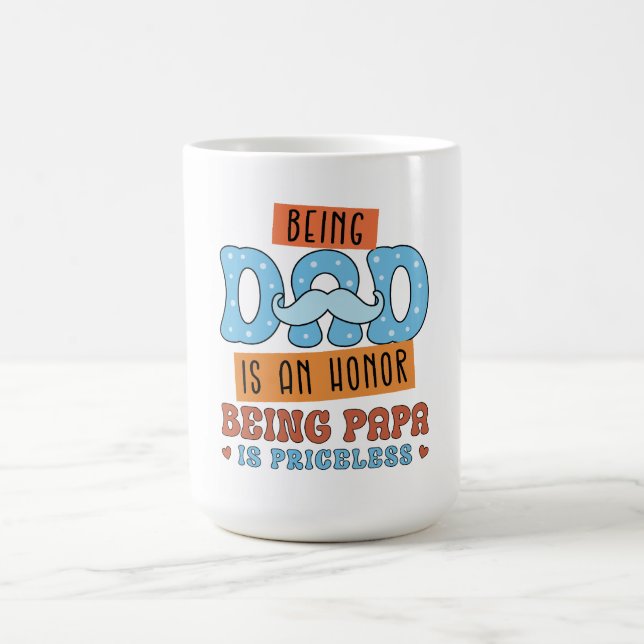 Heder & Priceless Kärlek - Perfekten Far-dagen Kaffemugg (Center)