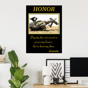 Heder Shines genom militär motståndskraft och kan Poster