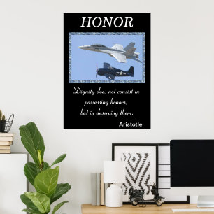 Heder Soars genom militärens djärva själ Poster