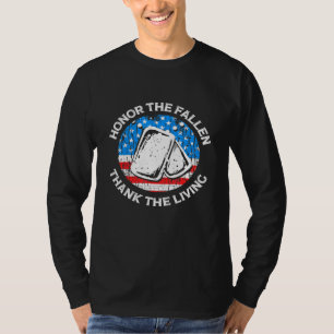 Heder the Fallen Tack the Living Veterans Day App T Shirt
