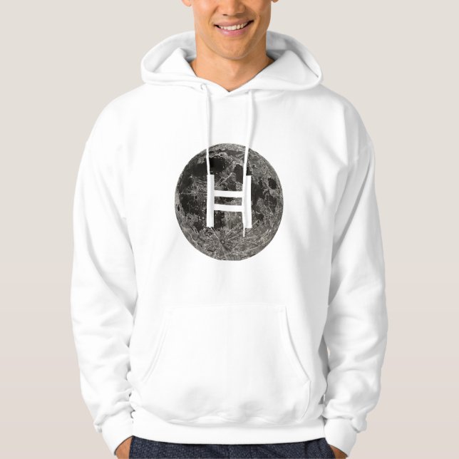 Hedera Hashgraph Måne Hoodie (Framsida)