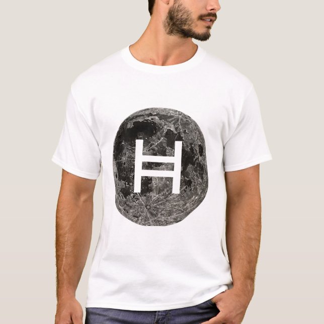 Hedera Hashgraph Måne T Shirt (Framsida)