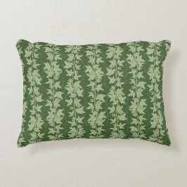 Hedera Ivy Vines - botanisk grönt L_D mönster. Prydnadskudde