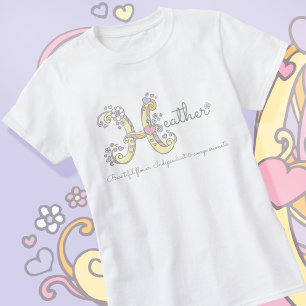 Hederflickor namn dekorativ anpassningsbar t shirt