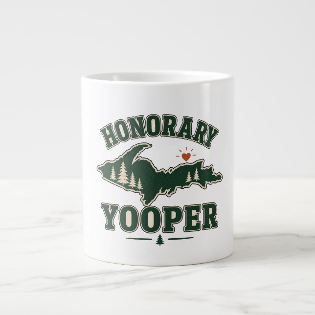 Heders-Yooper - Övre halvön i Michigan Jumbo Mugg (Framsidan)