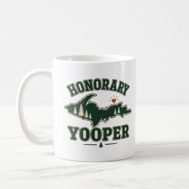 Heders-Yooper - Övre halvön i Michigan Kaffemugg (Vänster)