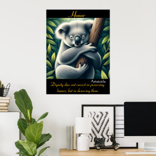 Hedersbete i naturens gena embrace poster