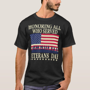 Hedersbetygelse för alla som tjänstgjorde på veter t shirt