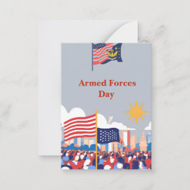 "Hedersbetygelse för våra hjältar: De väpnade styr Anteckningskort