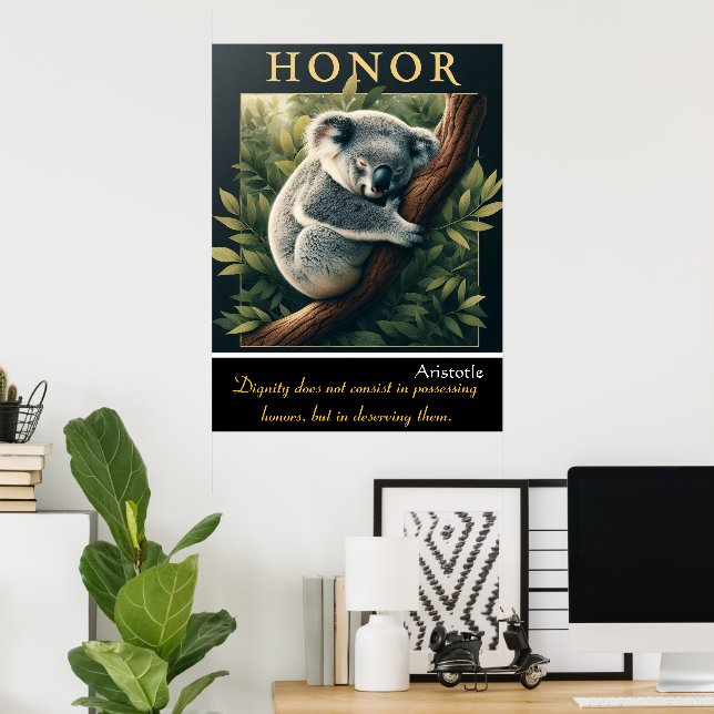 Hedersbor i Koalas lugn Poster (Hemmakontoret)