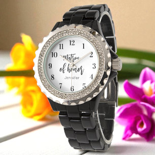 Hedersbrud Black White Bröllop  Armbandsur