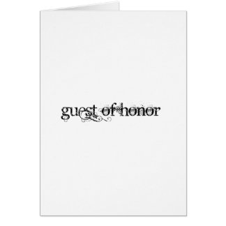 Hedersgäst Hälsningskort