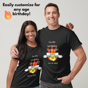 Hedersgäst "Hett Tamale" Funny 50:e födelsedagen T Shirt