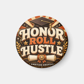 Hederslista Hustle Examen Design Magnet