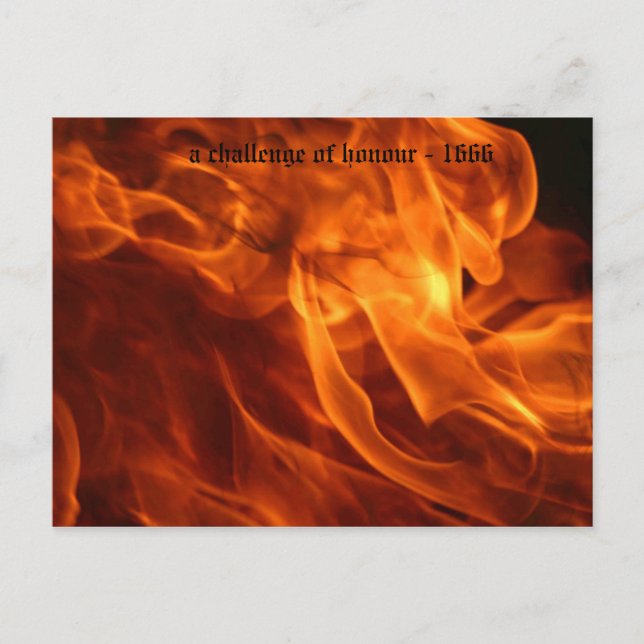 hedersmord - 1666 vykort (Framsida)