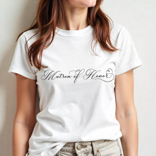Hedersvärdinna T-shirt – Elegant bröllopsfest T-sh