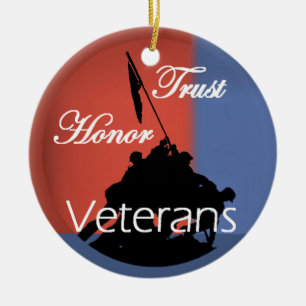 Hederveteranprydnad Julgransprydnad Keramik
