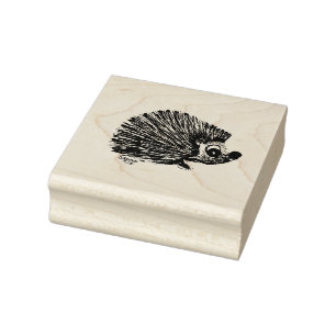 Hedge Hog, Rubber frimärke, hantverk Stämpel