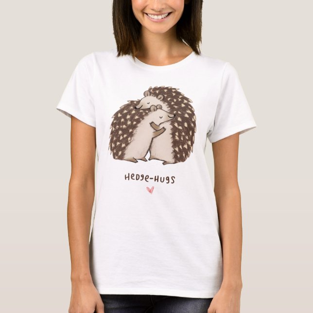 Hedge hugs Passande Scoop T-Shirt (Framsida)