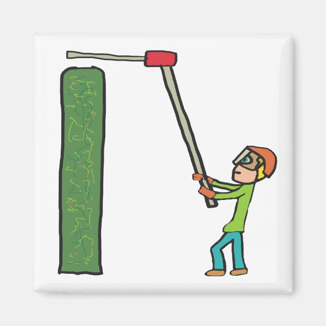 Hedge Trimming Magnet (Framsidan)
