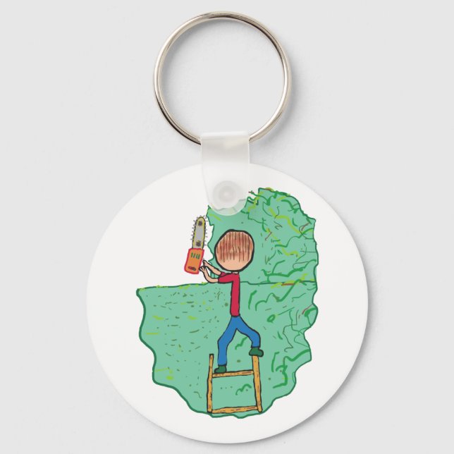 Hedge Trimming Nyckelring (Framsida)