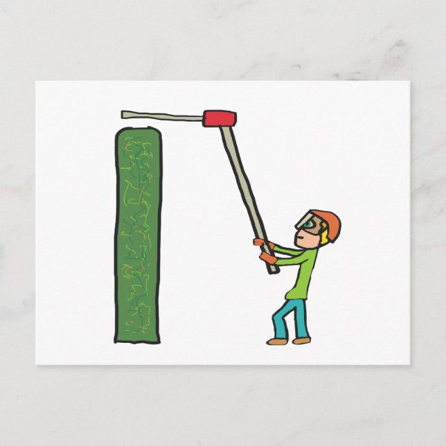 Hedge Trimming Vykort (Framsida)