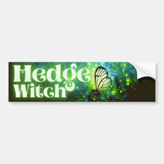 Hedge Witch Bumper Sticker Bildekal