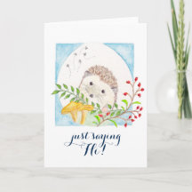 Hedgeghog hälsningkort
