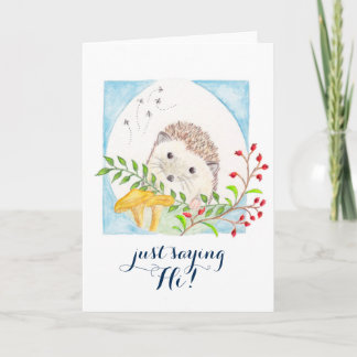 Hedgeghog hälsningkort kort