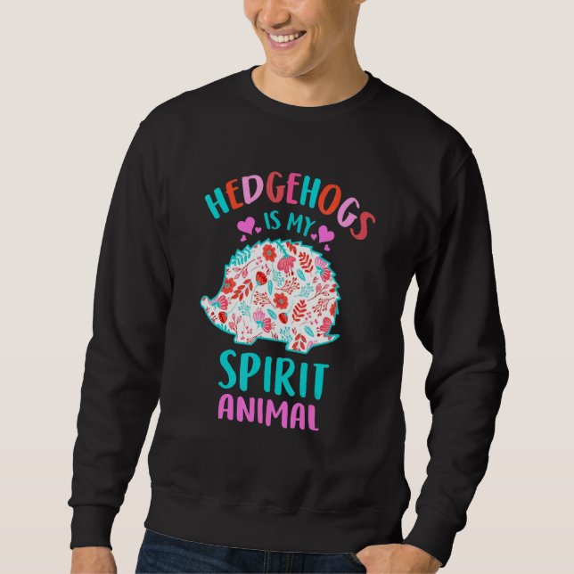Hedgehog är min själ som Kärlek Hedgeh Lång Ärmad Tröja (Framsida)