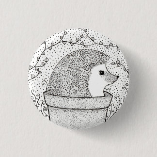 Hedgehog Badge Knapp