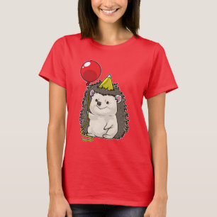 Hedgehog Birthday Balloon T Shirt