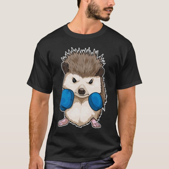 Hedgehog Boxer Boxing handskar Boxing T Shirt (Framsida)