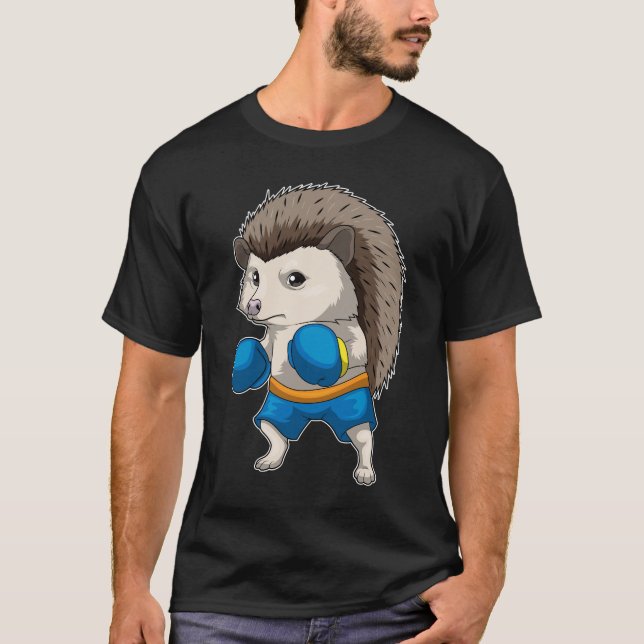 Hedgehog Boxer Boxing handskar Boxing T Shirt (Framsida)