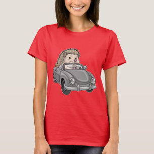 Hedgehog Car T Shirt