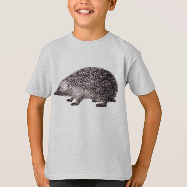 Hedgehog Children's T-Shirt (Framsida)