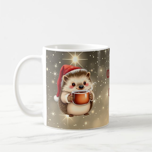 Hedgehog Christmas Coffee  Kaffemugg (Vänster)