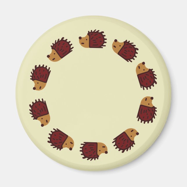 Hedgehog Crossing Magnet (Framsidan)