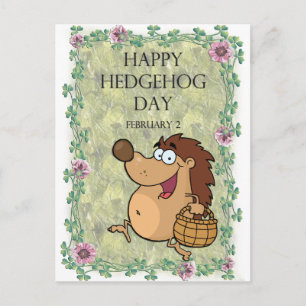 Hedgehog Day 2 februari Vykort