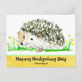 Hedgehog Day Februari 2 Nationella Helgdagar Vykort