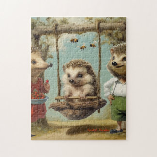 Hedgehog Family Puzzle Pussel