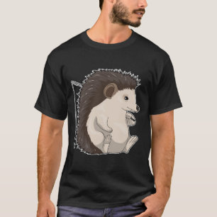 Hedgehog Fisher Fishing Rod T Shirt